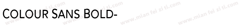 Colour Sans Bold字体转换